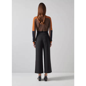 LK Bennett Eva Wide Crop Pleat Trouser